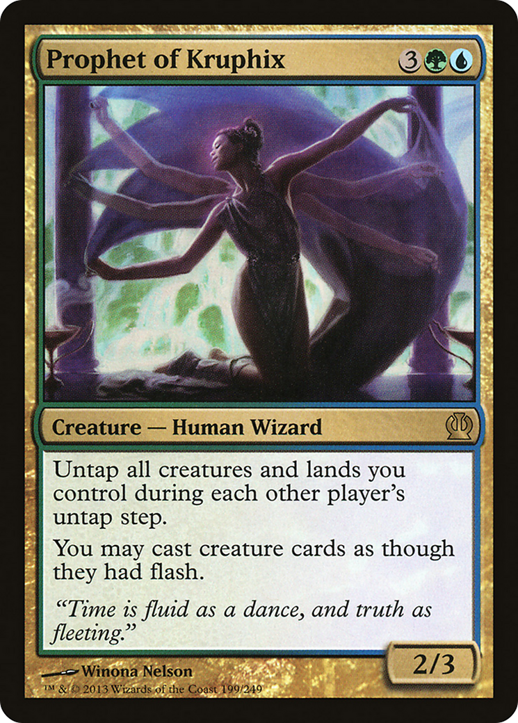 Theros - (THS-199) - Prophet of Kruphix Foil