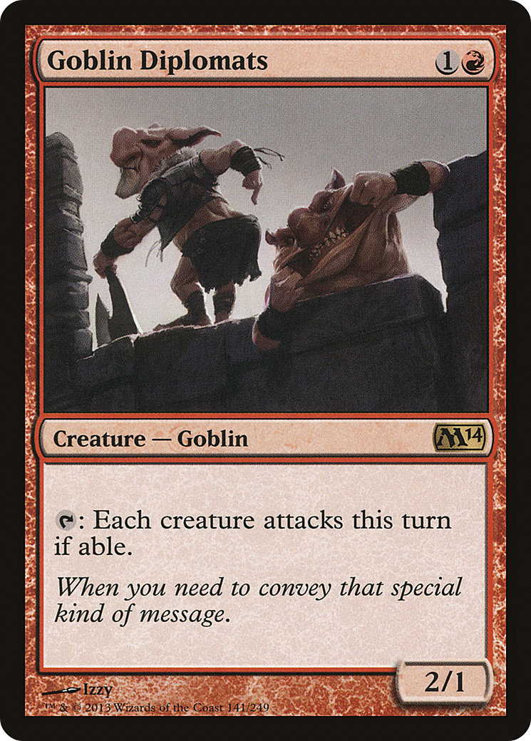 Magic 2014 - (M14-141) - Goblin Diplomats Foil