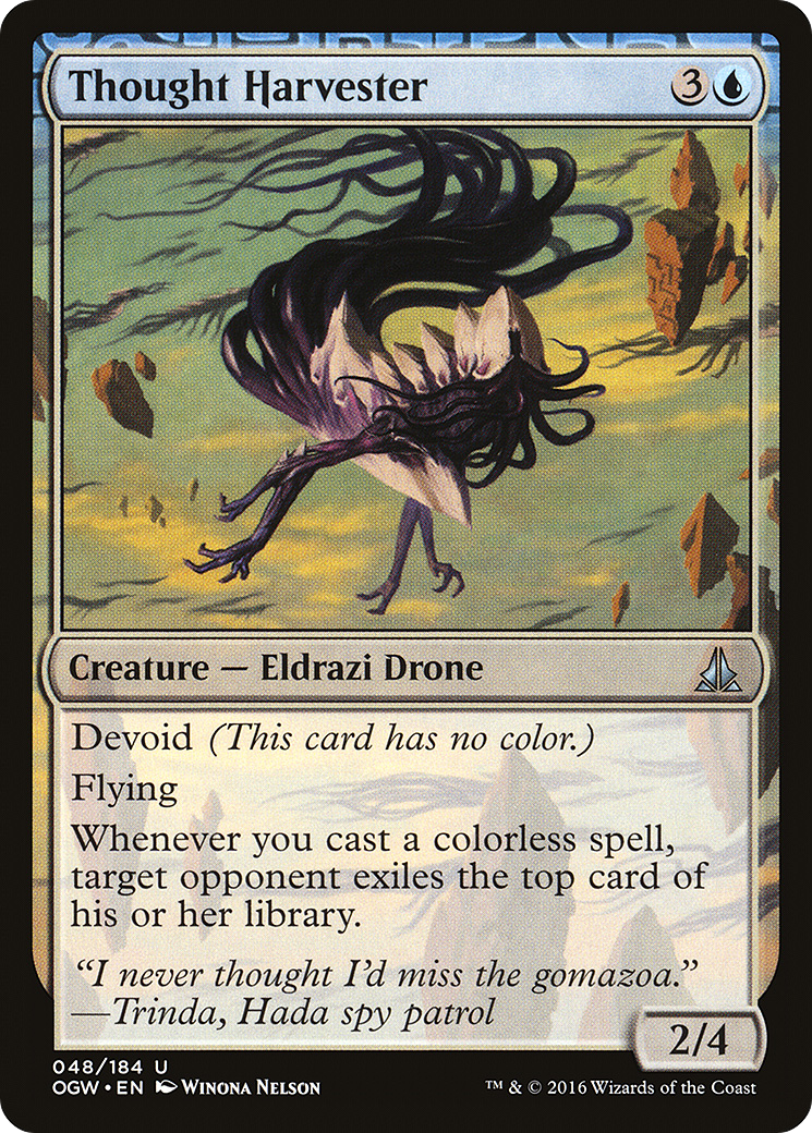 Oath of the Gatewatch - (OGW-048) - Thought Harvester: (devoid)