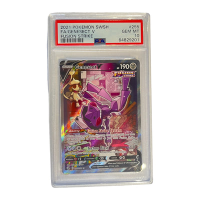 SWSH08 Fusion Strike  255/264 PSA10 #64829201 Genesect V (Alternate Full Art)  - Holofoil - Ultra Rare