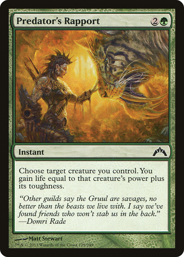 Gatecrash - (GTC-129) - Predator's Rapport Foil