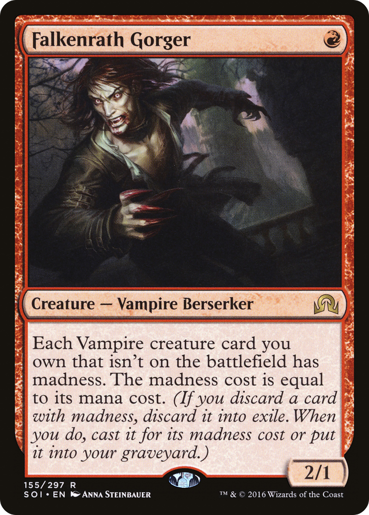Shadows over Innistrad - (SOI-155) - Falkenrath Gorger Foil