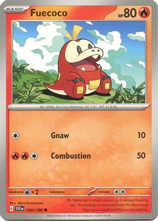 SV01 Scarlet & Violet Base Set  036/198 Fuecoco  - Common