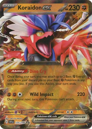 SV01 Scarlet & Violet Base Set  125/198 Koraidon ex  - Holofoil - Double Rare
