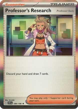 SV01 Scarlet & Violet Base Set  189/198 Professor's Research  - Holofoil - Rare