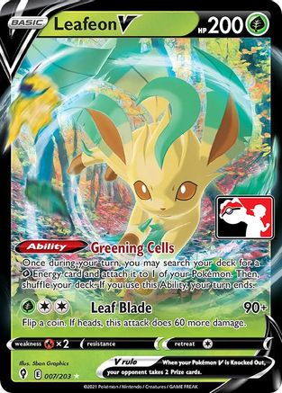 Prize Pack Series Cards  Leafeon V  - Holofoil - Ultra Rare