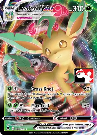 Prize Pack Series Cards  Leafeon VMAX  - Holofoil - Ultra Rare