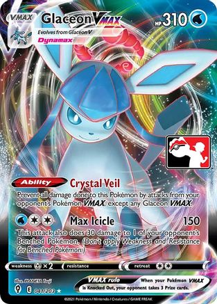 Prize Pack Series Cards  Glaceon VMAX  - Holofoil - Ultra Rare
