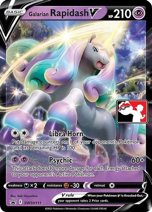 Prize Pack Series Cards  Galarian Rapidash V  - Holofoil - Promo