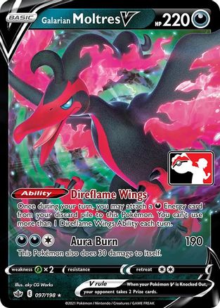 Prize Pack Series Cards  Galarian Moltres V  - Holofoil - Ultra Rare