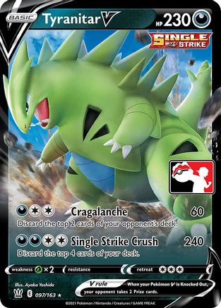 Prize Pack Series Cards  Tyranitar V  - Holofoil - Ultra Rare