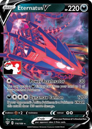 Prize Pack Series Cards  Eternatus V  - Holofoil - Ultra Rare
