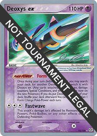 World Championship Decks  093 Deoxys ex - 2006 (Jason Klaczynski)  - Ultra Rare