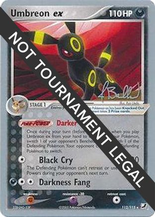 World Championship Decks  112 Umbreon ex - 2006 (Jimmy Ballard)  - Ultra Rare