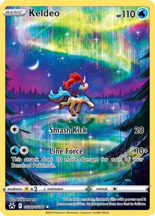 Crown Zenith Galarian Gallery  GG07/GG70 Keldeo  - Holofoil - Ultra Rare