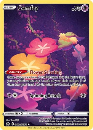 Crown Zenith Galarian Gallery  GG14/GG70 Comfey  - Holofoil - Ultra Rare