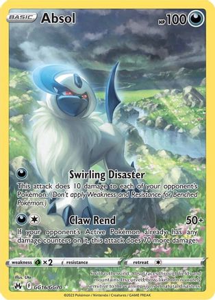 Crown Zenith Galarian Gallery  GG16/GG70 Absol  - Holofoil - Ultra Rare