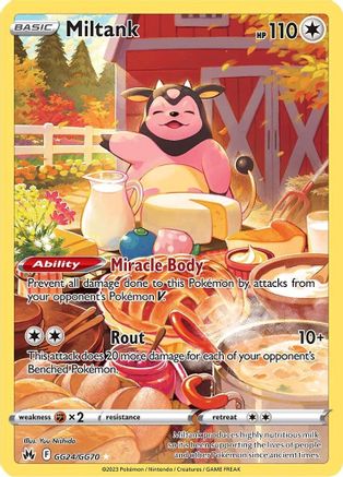 Crown Zenith Galarian Gallery  GG24/GG70 Miltank  - Holofoil - Ultra Rare