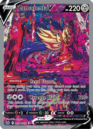 Crown Zenith Galarian Gallery  GG54/GG70 Zamazenta V  - Holofoil - Ultra Rare