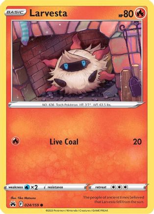 Crown Zenith  024/159 Larvesta  - Common