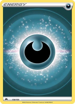 Crown Zenith  158/159 Darkness Energy (Texture Full Art)  - Holofoil - Ultra Rare
