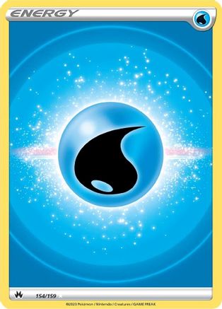 Crown Zenith  154/159 Water Energy (Texture Full Art)  - Holofoil - Ultra Rare