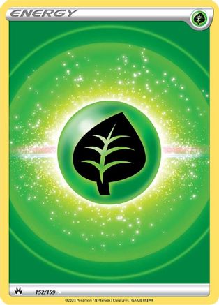 Crown Zenith  152/159 Grass Energy (Texture Full Art)  - Holofoil - Ultra Rare
