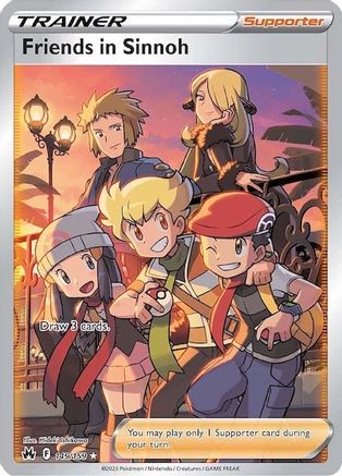 Crown Zenith  149/159 Friends in Sinnoh (Full Art)  - Holofoil - Ultra Rare