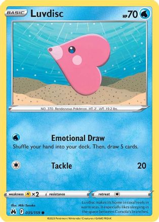 Crown Zenith  035/159 Luvdisc  - Common