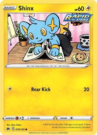 Crown Zenith  039/159 Shinx (39)  - Common