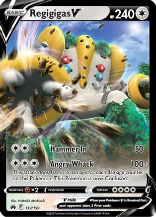 Crown Zenith  113/159 Regigigas V  - Holofoil - Ultra Rare