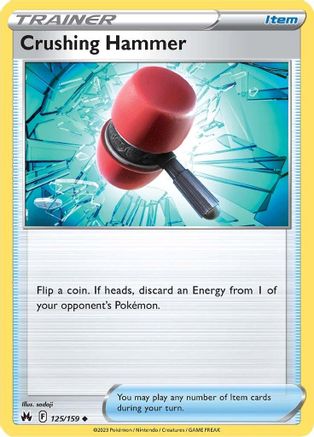 Crown Zenith  125/159 Crushing Hammer  - Reverse Holofoil - Uncommon