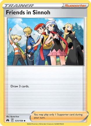 Crown Zenith  131/159 Friends in Sinnoh  - Uncommon