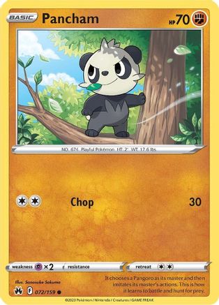 Crown Zenith  072/159 Pancham  - Common