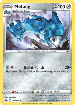 Crown Zenith  090/159 Metang  - Uncommon