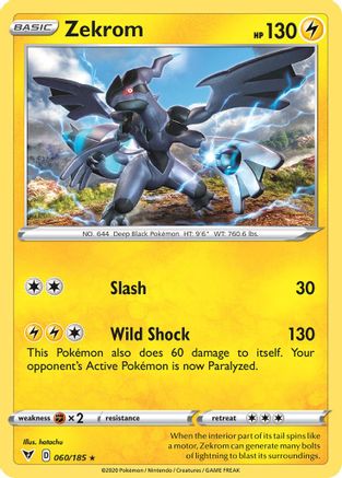 Miscellaneous Cards & Products  060/185 Zekrom  - Holofoil - Promo