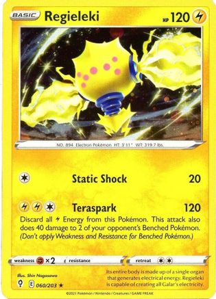 Miscellaneous Cards & Products  060/203 Regieleki  - Holofoil - Holo Rare