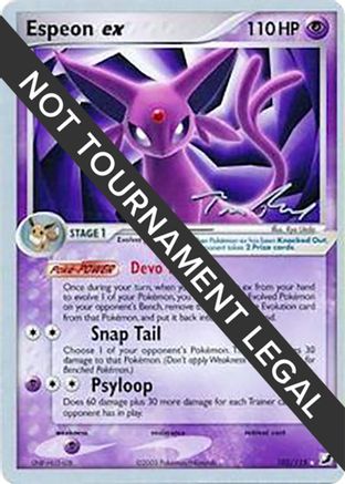 World Championship Decks  102 Espeon ex - 2007 (Tom Roos)  - Rare