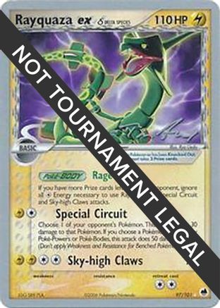 World Championship Decks  097 Rayquaza ex (Delta Species) - 2007 (Tom Roos)  - Rare