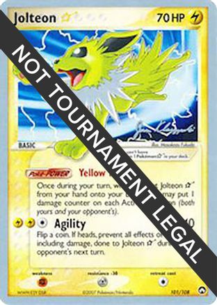 World Championship Decks  101 Jolteon Star - 2008 (Jason Klaczynski)  - Rare