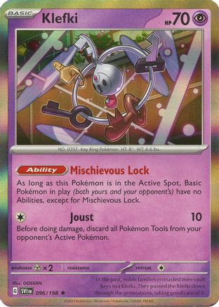 SV01 Scarlet & Violet Base Set  096/198 Klefki  - Reverse Holofoil - Rare