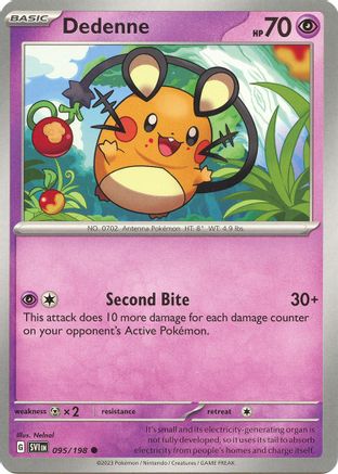 SV01 Scarlet & Violet Base Set  095/198 Dedenne  - Reverse Holofoil - Common