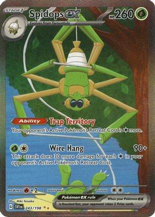 SV01 Scarlet & Violet Base Set  243/198 Spidops ex  - Holofoil - Special Illustration Rare