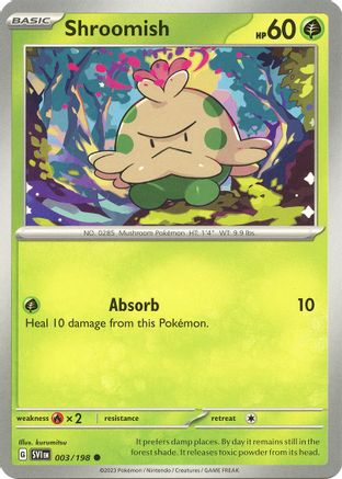 SV01 Scarlet & Violet Base Set  003/198 Shroomish  - Common
