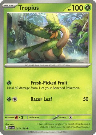SV01 Scarlet & Violet Base Set  007/198 Tropius  - Common