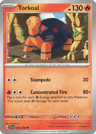 SV01 Scarlet & Violet Base Set  035/198 Torkoal  - Uncommon