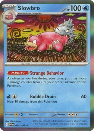 SV01 Scarlet & Violet Base Set  043/198 Slowbro  - Holofoil - Rare
