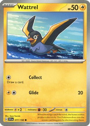 SV01 Scarlet & Violet Base Set  077/198 Wattrel  - Common