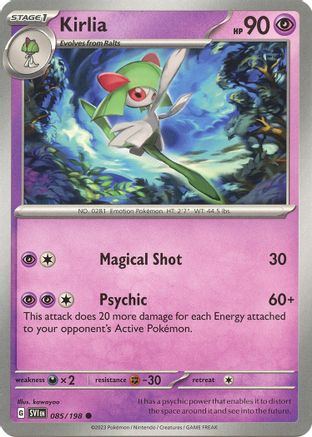 SV01 Scarlet & Violet Base Set  085/198 Kirlia  - Reverse Holofoil - Common