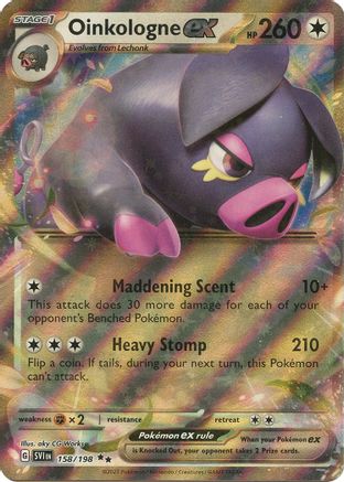 SV01 Scarlet & Violet Base Set  158/198 Oinkologne ex  - Holofoil - Double Rare